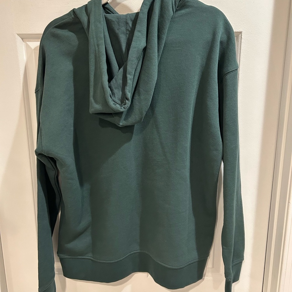 NWT ADIDAS Men's Sz Small Sweatshirt  Hoodie Cotton Hunter Green - Picture 2 of 3